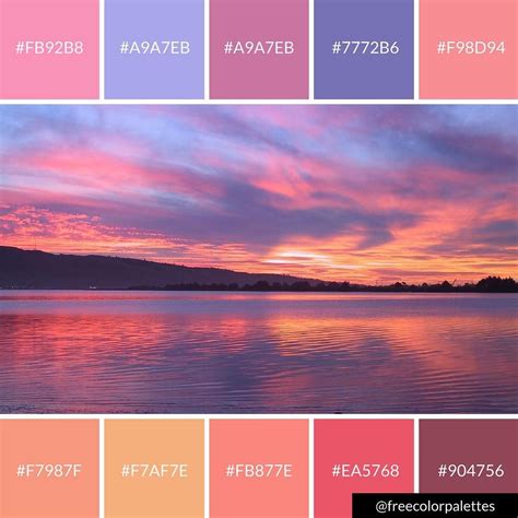 Bold Sunset Color Palette Great for digital art and brand colors. | Sunset color palette, Sunset ...