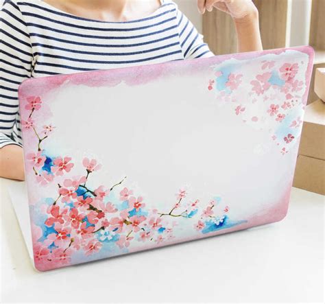 Cherry Blossom Laptop Sticker - TenStickers