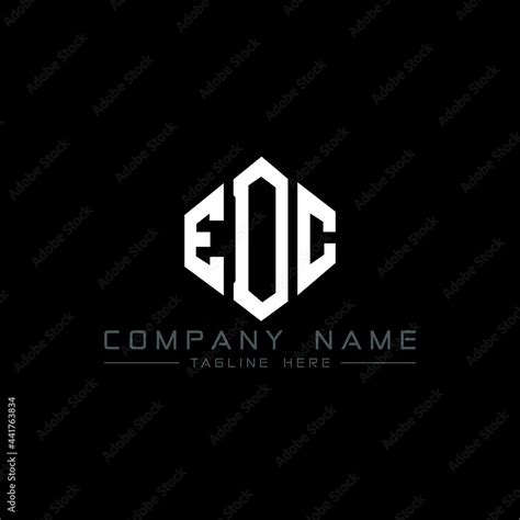 EDC letter logo design with polygon shape. EDC polygon logo monogram. EDC cube logo design. EDC ...