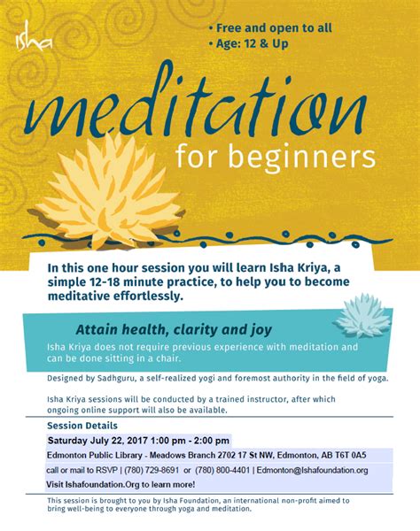 Isha Kriya – Guided Meditation - GlobalNews Events