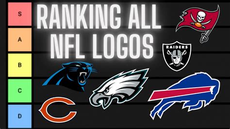 RANKING ALL NFL LOGOS | NFL LOGO TIER LIST - YouTube