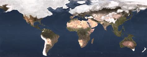 Ice Age Map Of World