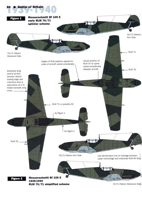 Asisbiz Luftwaffe Bf 109 camouflage markings and paint schemes