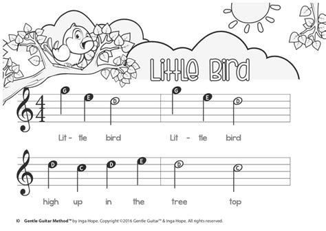 SONGBOOK 1 eBook (PDF)(Ages 5-8 ) Learner Notation | Gentle Guitar™