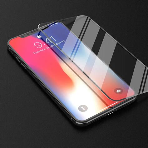 Mobile Phone Screen Protectors 5D Tempered Glass For Iphone X Scratch Proof HD Transparent ...