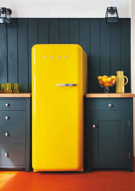 Smeg FAB28LYW3UK Retro Style Fridge in Yellow | G Craggs Ltd