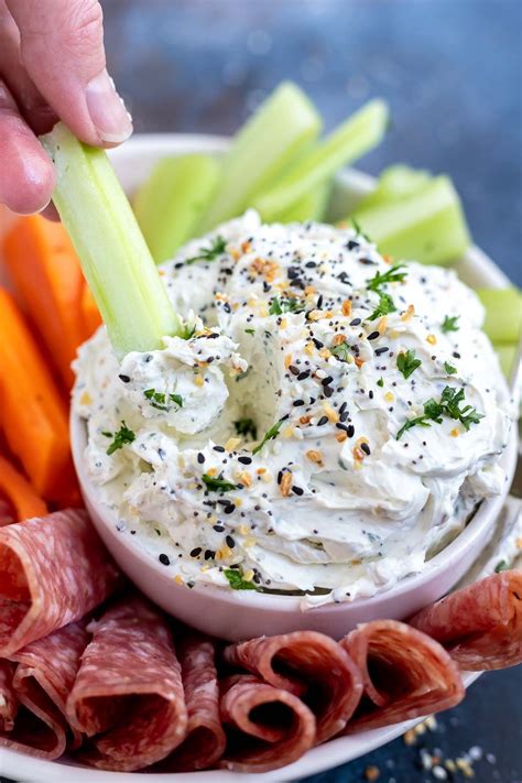 Everything But The Bagel Cream Cheese Dip | Recipe in 2020 | Cream cheese dips, Cream cheese ...