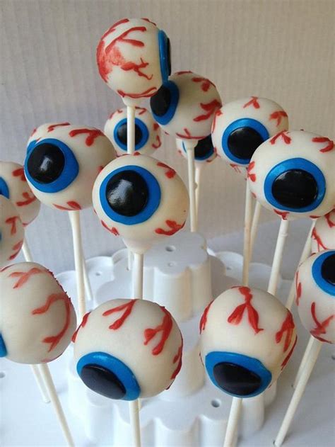 Eyeball cake pops - Decorated Cake by taralynn - CakesDecor