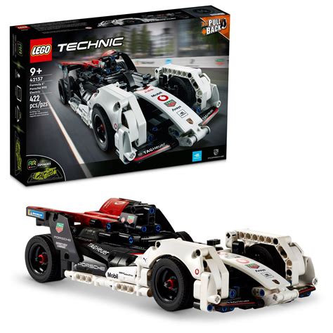 LEGO Technic Formula E Porsche 99X Electric 42137 Model Building Kit; Pull-Back Race Car Toy for ...