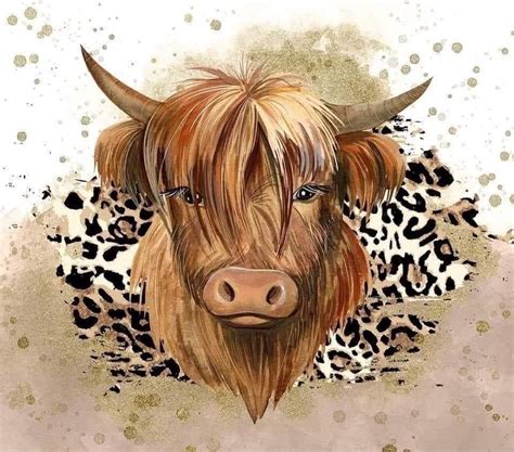 Pin on Cricut crafts | Highland cow painting, Cow pictures, Highland cow art