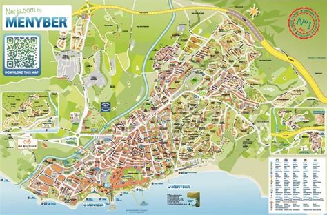 Nerja hotels and sightseeings map | Nerja spain, Map, Sightseeing