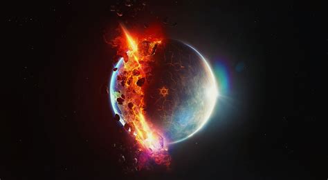 planet - space, glowing, planet earth, Earth, light - natural phenomenon, Planet, erupting, star ...