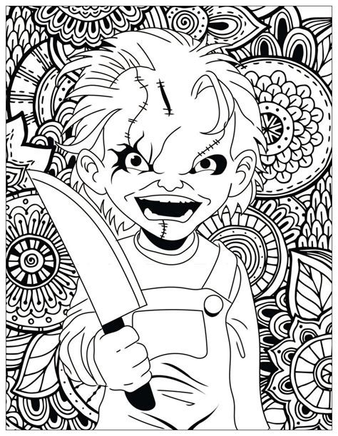 Chucky Coloring Book Character coloring ebook created date