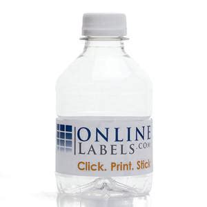 8 oz Water Bottle Label | OnlineLabels®