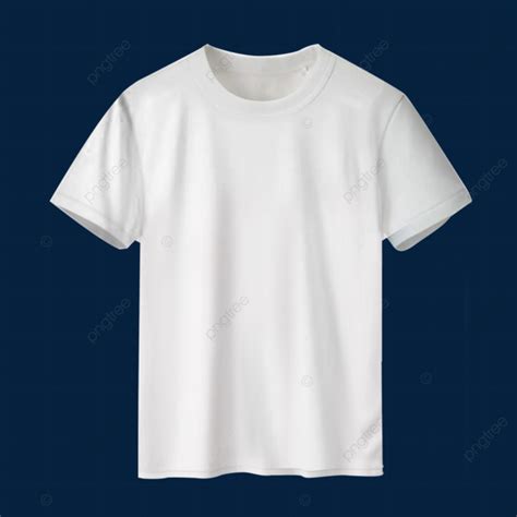 Realistic White T Shirt Vector For Mockup, Realistic T Shirt Mockup, White T Shirt Design, Plain ...