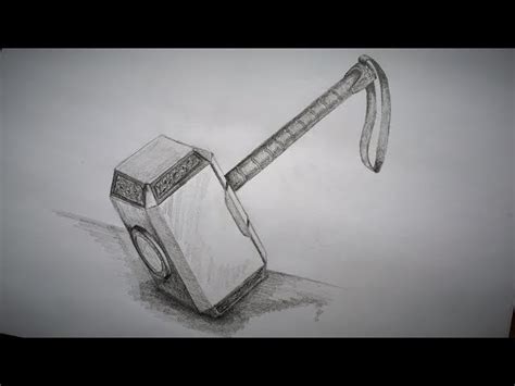 Top 82+ avengers thor hammer sketch latest - seven.edu.vn