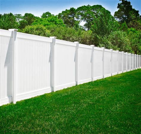 PVC Vinyl White Privacy Fence from Illusions Vinyl Fence - Traditional - Landscape - New York ...