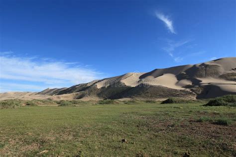 Oasis in the Desert Gobi stock photo. Image of river - 37159028