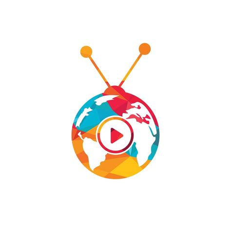 Global TV vector logo design concept. World television icon design. 11169055 Vector Art at Vecteezy