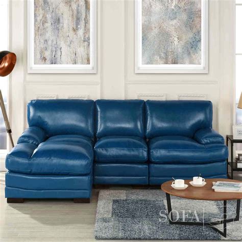 Perfect Blue Leather Couches | Beautifully Sophisticated