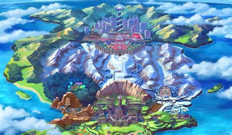 Here's An In-depth Look At Pokémon Sword and Shield's Galar Region Map - NintendoSoup