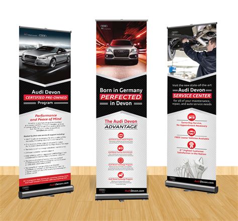 Audi Devon Banner Stands - Sarah's Portfolio