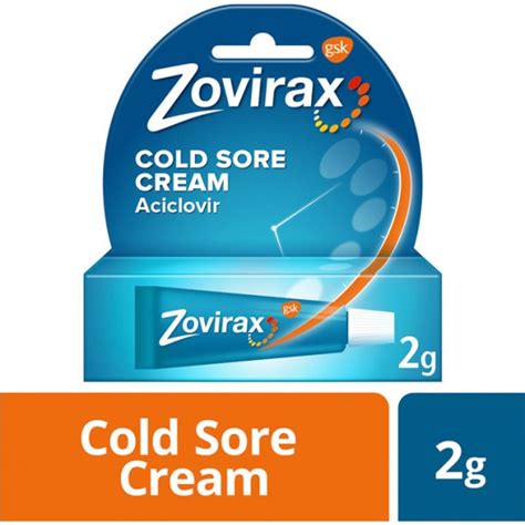 Zovirax Cold Sore Relief Cream 2g