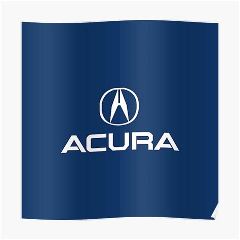 "best acura white logo" Poster for Sale by jamesripper2 | Redbubble