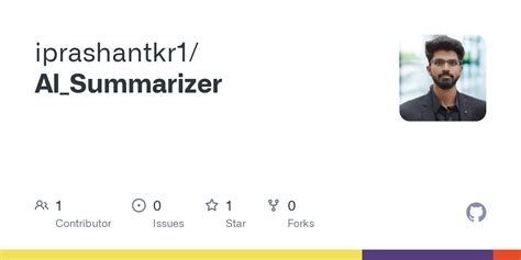 GitHub - iprashantkr1/AI_Summarizer