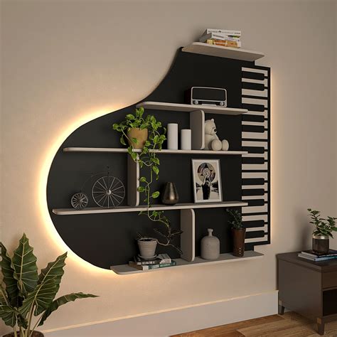 Backlit Wall Shelf In Contemporary Design - WallMantra