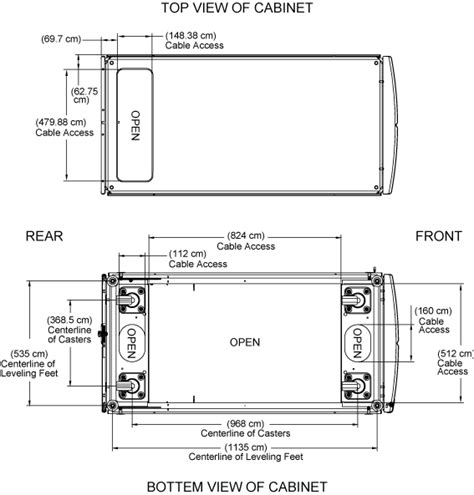 E Requirements And System Cabinet Dimensions