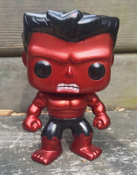 SDCC 2013 Exclusive Funko Metallic Red Hulk POP! Vinyl Review - Marvel ...