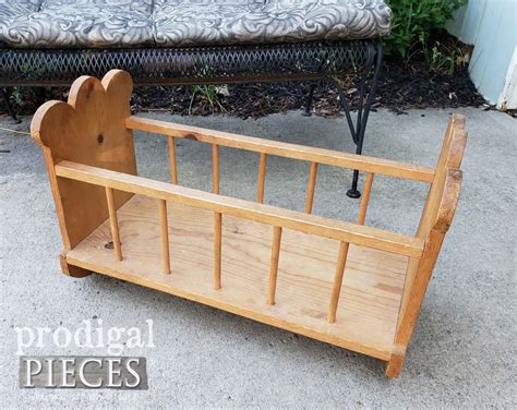 Wooden Doll Cradle Made Farmhouse Style - Prodigal Pieces