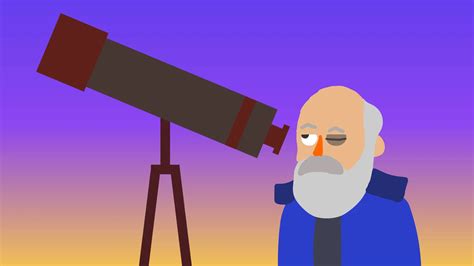 Galileo Looking Through Telescope