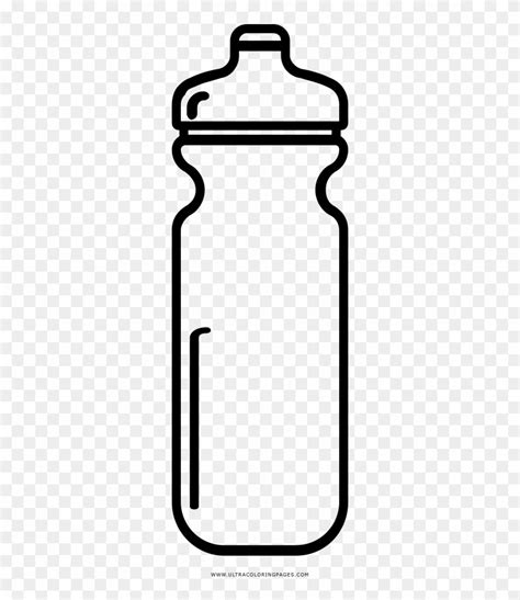 Download Shaker Coloring Page - Black And White Water Bottle Coloring ...