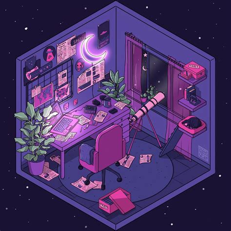 Isometric Art, Isometric Design, Kawaii Room, Kawaii Art, Perspective Drawing Lessons, City ...