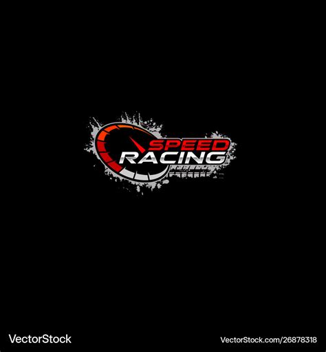 Speed racing logo Royalty Free Vector Image - VectorStock