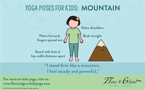 Mountain Yoga Pose for Kids - Flow and Grow Kids Yoga