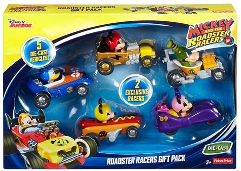 Fisher Price Disney Mickey Roadster Racers Roadster Racers Gift Pack Diecast 5-Pack - ToyWiz