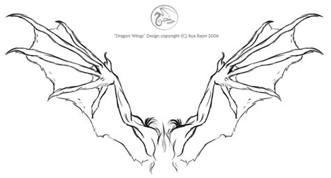 Dragon wings tattoo design by NorthSkyThunder on DeviantArt