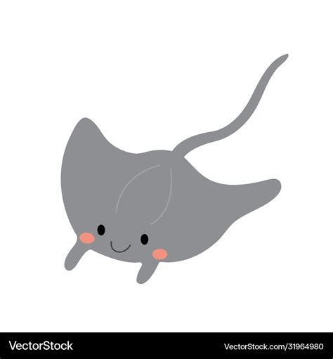 Manta Ray Cartoon Colored Clipart Illustration 6458213, 57% OFF