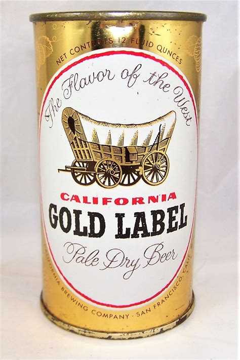 Lot Detail - California Gold Label Flat Top Beer can