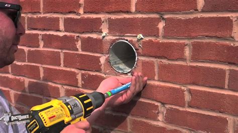 Installing A Dryer Vent Through Brick Wall