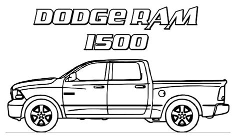 Dodge Car Ram 1500 Trucks Coloring Pages : Coloring Sky | Truck ...