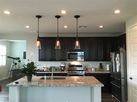 AZ Recessed Lighting installation of LED lights and island pendants. Another modern remodel! AZ ...