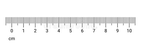 Ruler Cm Measurement Numbers Vector Scale Stock Vector - Illustration of length, instrument ...