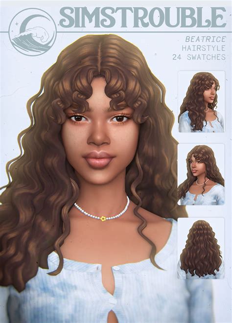 simstrouble : BEATRICE by simstrouble It’s curly bang season!...