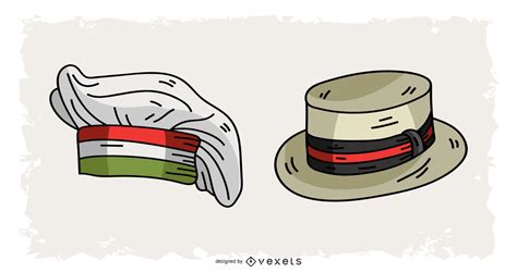 Italian Hats Design Vector Download