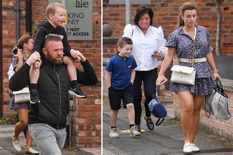 Wayne Rooney carries son Kit on his shoulder as he and Coleen enjoy family day – The Scottish Sun