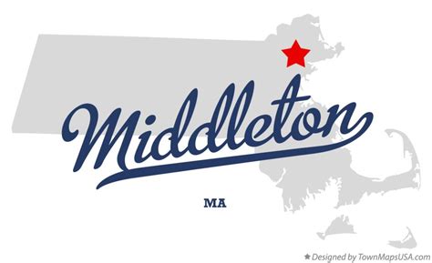 Map of Middleton, MA, Massachusetts